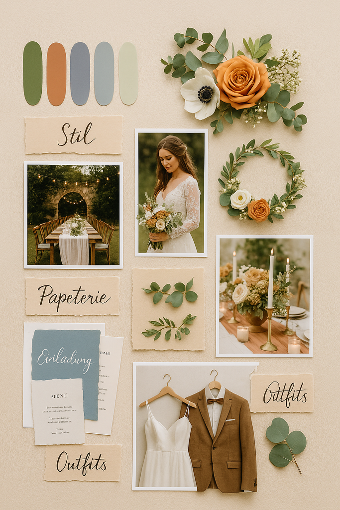 So plant ihr eure Traumhochzeit wie ein Profi – mit dem perfekten Moodboard!